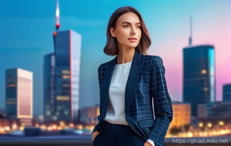 광고홍보사와 신제품 런칭 캠페인 - **Prompt:** A dynamic, high-tech scene depicting a female Polish marketing professional, dressed in ...